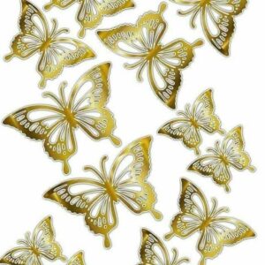 Vafe comestibile, fluturi auri