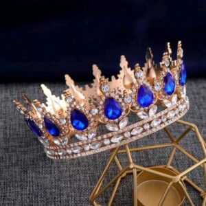 CORONITA DECOR,Culoare Argintiu-Albastru inchis 12,5 cm, Plastic