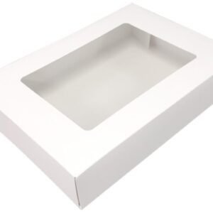 Cutie  ALB, cu fereastra transparenta,*35*25*6 cm
