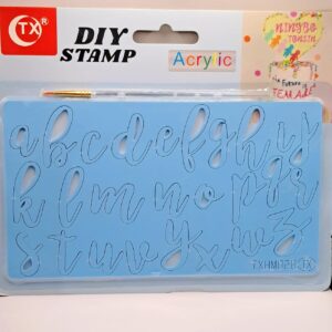 Stampile litere mici de mana, pentru pasta de zahar, Model nr 2