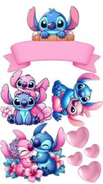 Vafe comestibile, Stich roz, nr 40