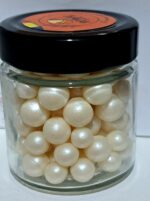 Perle comestibile/orez, 14 mm, alb expandat, sidefat 80 gr