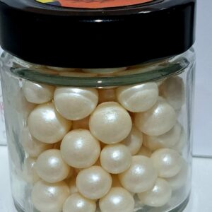 Perle comestibile/orez, 14 mm, alb expandat, sidefat 80 gr