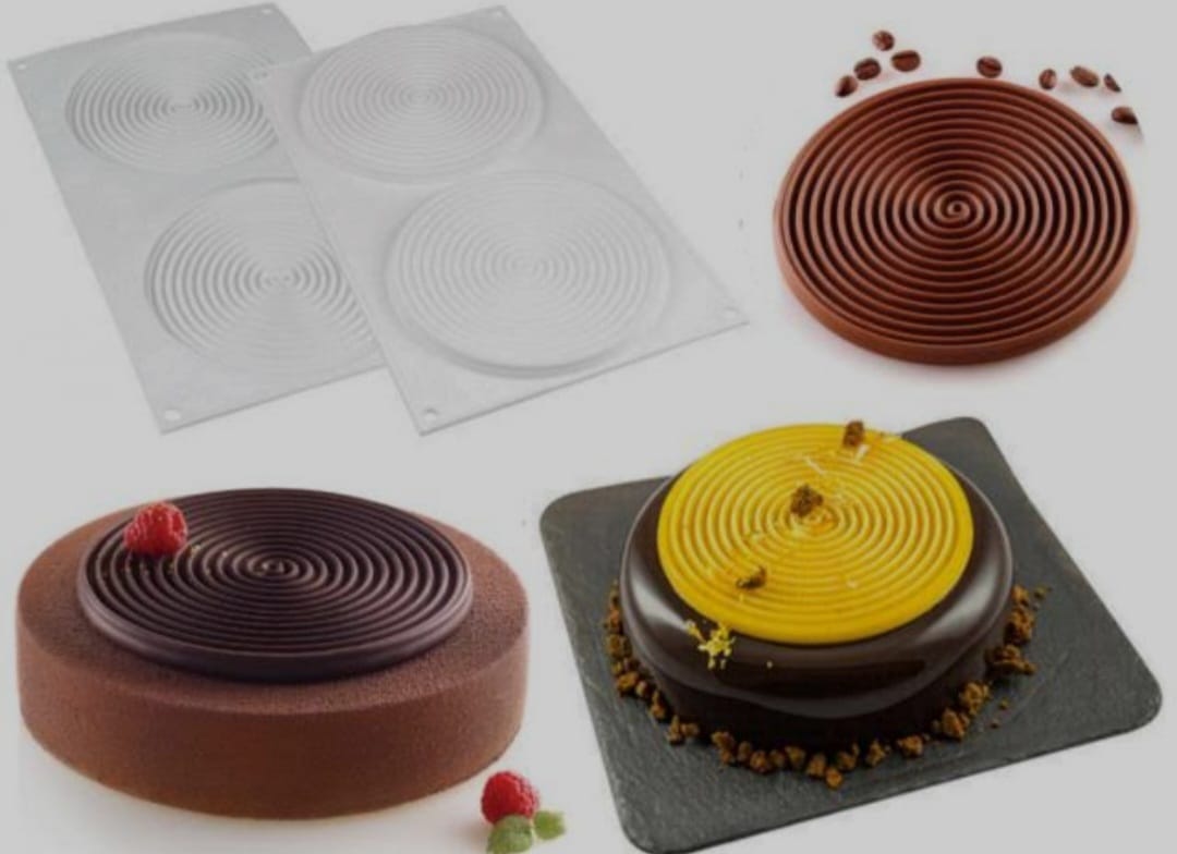 Mulaj insertie, decor tort, 12 cm* 1 cm, 2 cavitati,nr 2