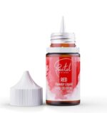 Colorant alimentar lichid pt aerograf, ciocolata, pasta de zahar, Rosu 30 g - Fractal