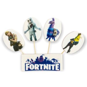 Decoratiuni pasta de zahar, Fortnite, prevazute cu bete