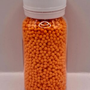 Perle comestibile, portocaliu, 2 mm, 40 gr