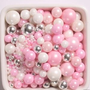 Perle comestibile, ALB-ROZ-ARGINTIU, Mix, 40 GR