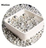 Perle comestibile, Argintiu Mix, 50 gr