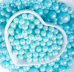 Perle comestibile, Albastru 3 mm,  40 Gr