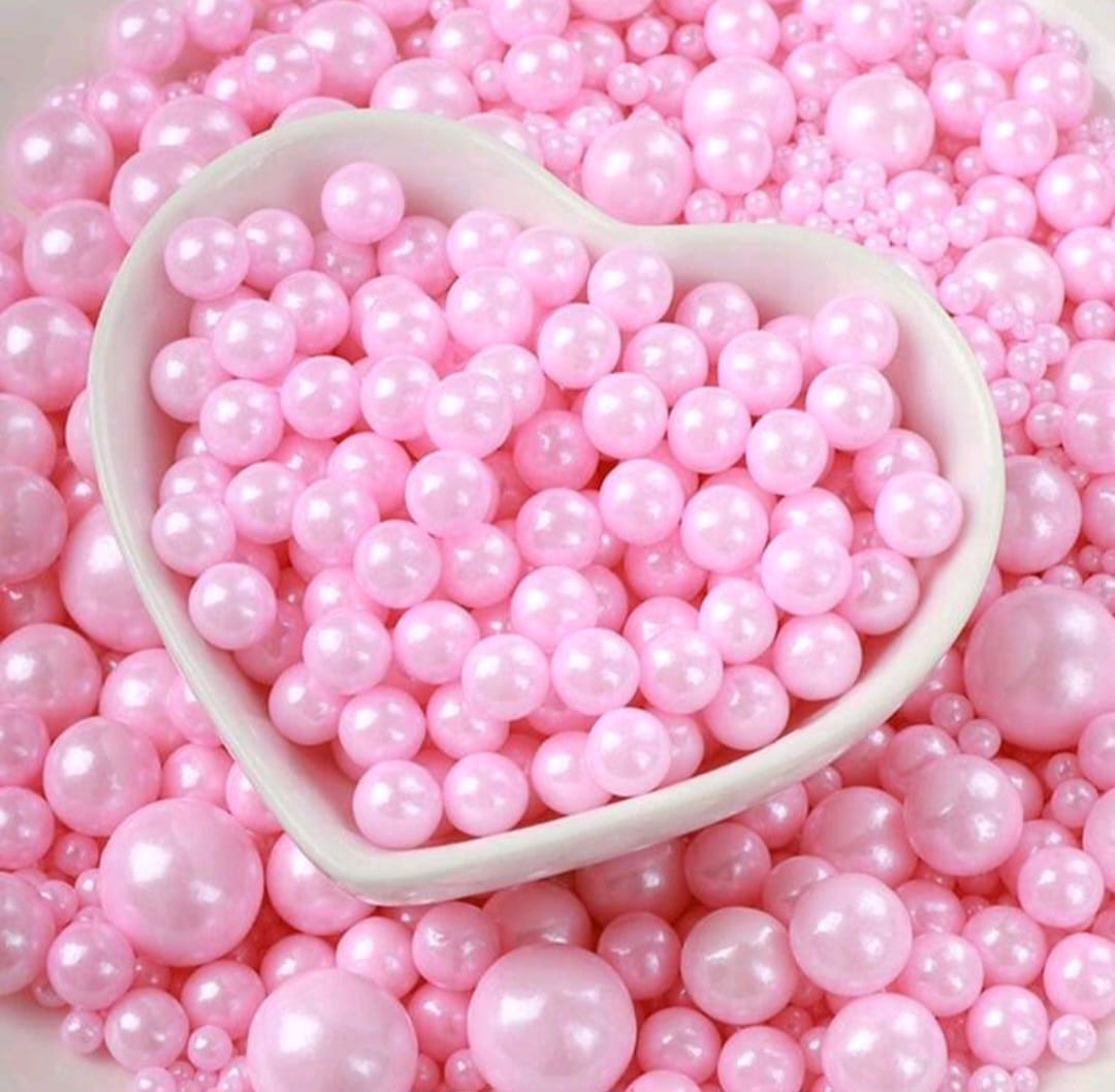 Perle comestibile, Roz 3 mm, 40 Gr