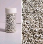 Perle comestibile, Argintiu mix, 90 gr
