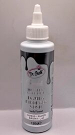 Cake drip, glazura temperata, 120 gr, Argintiu
