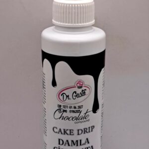 Cake drip, glazura temperata, 120 gr, Negru