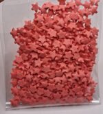 Perle comestibile, rosu,  stea confeti, 20 gr