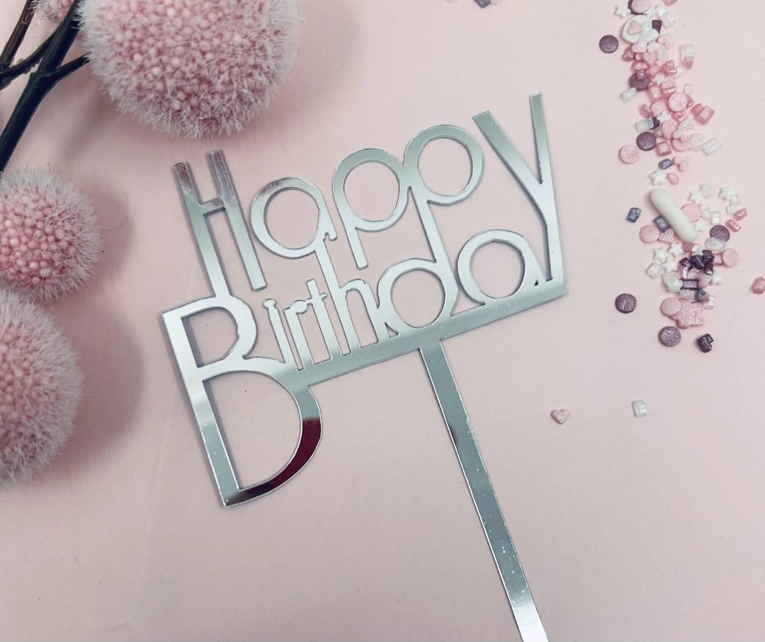 Toper acril, argintiu HB