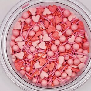 Perle comestibile, mix roz pal, confeti, 30 gr