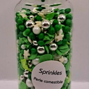 Perle comestibile, Verde nr 10, decor iarna, 110 gr