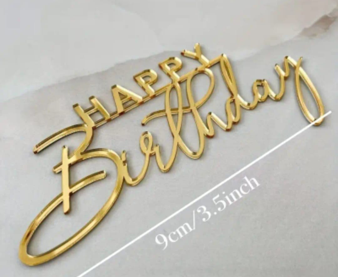 Toper HAPPY BIRTHDAY, Acril, NR 4