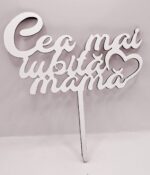 Cea mai iubita mama, toper mdf Alb