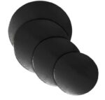 Platou de lemn, Gros / MDF , 26 cm, Negru