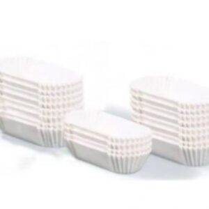 Hartie decorativa eclere, alb, 1000 buc, 10*6*2,5  cm
