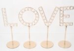 Decoratiune fier+sticla, Love, candy bar