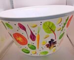 Bol salata 22,5 cm*11 cm , 6 L, decor salata