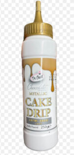 Cake drip, glazura temperata Auriu, dr gusto, 250 GR