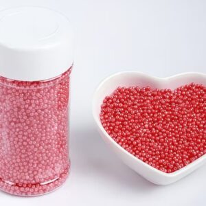 Perle Rosu 2 mm, 45 gr
