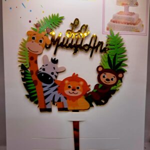Toper HAPPY Birthday, Animale salbatice , toper prevazut cu bete