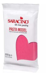 Pasta de zahar Saracino, Roz inchis, Fucsia, 250 gr