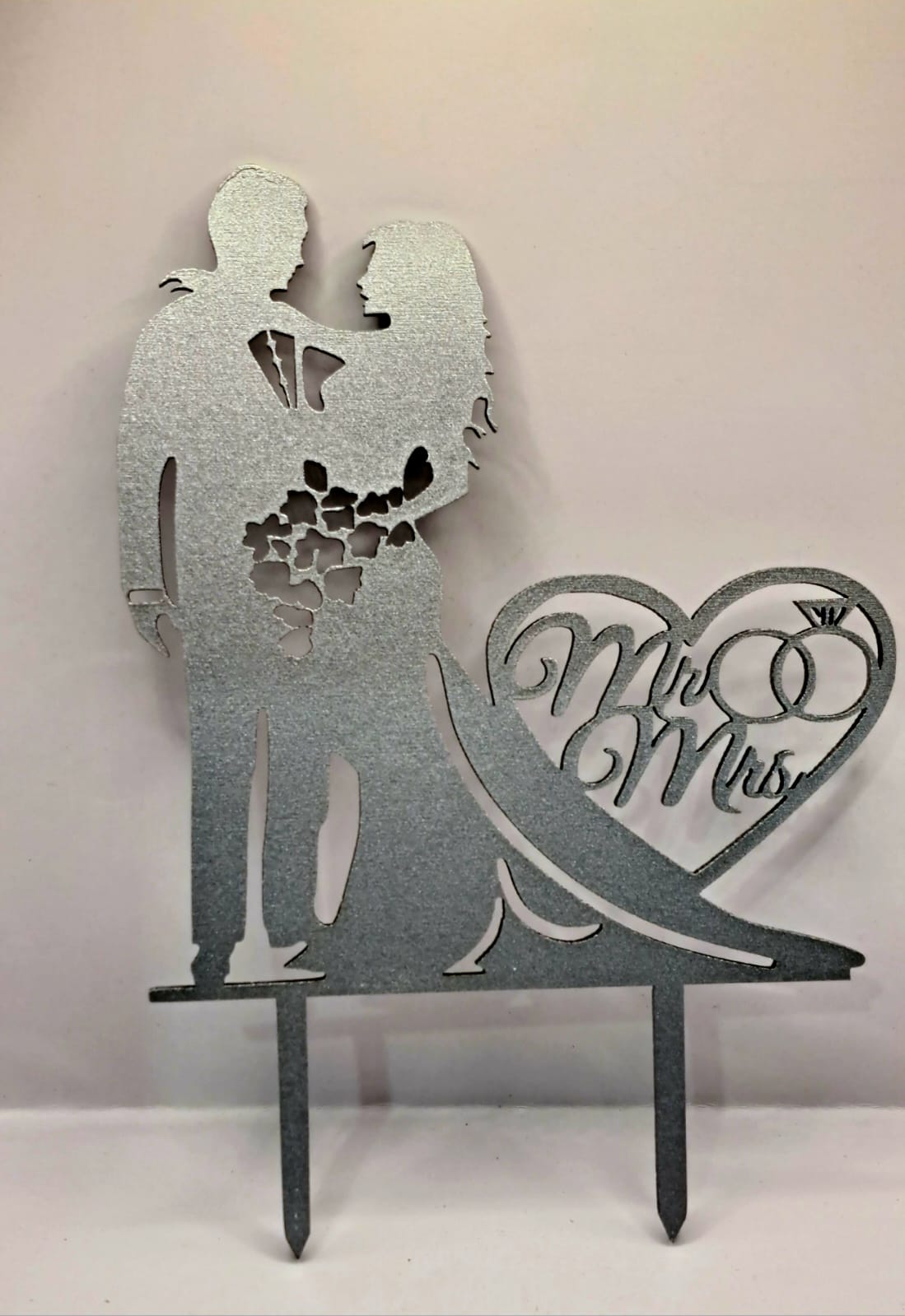 Toper, Mr&Mrs, Miri, argintiu, mdf, nr 1