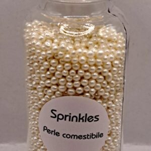 Perle comestibile, Alb sidef 2 mm, 50 gr , Sprinkles