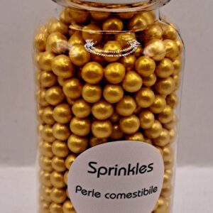Perle comestibile, Auriu 3, mm, 90 gr , Sprinkles