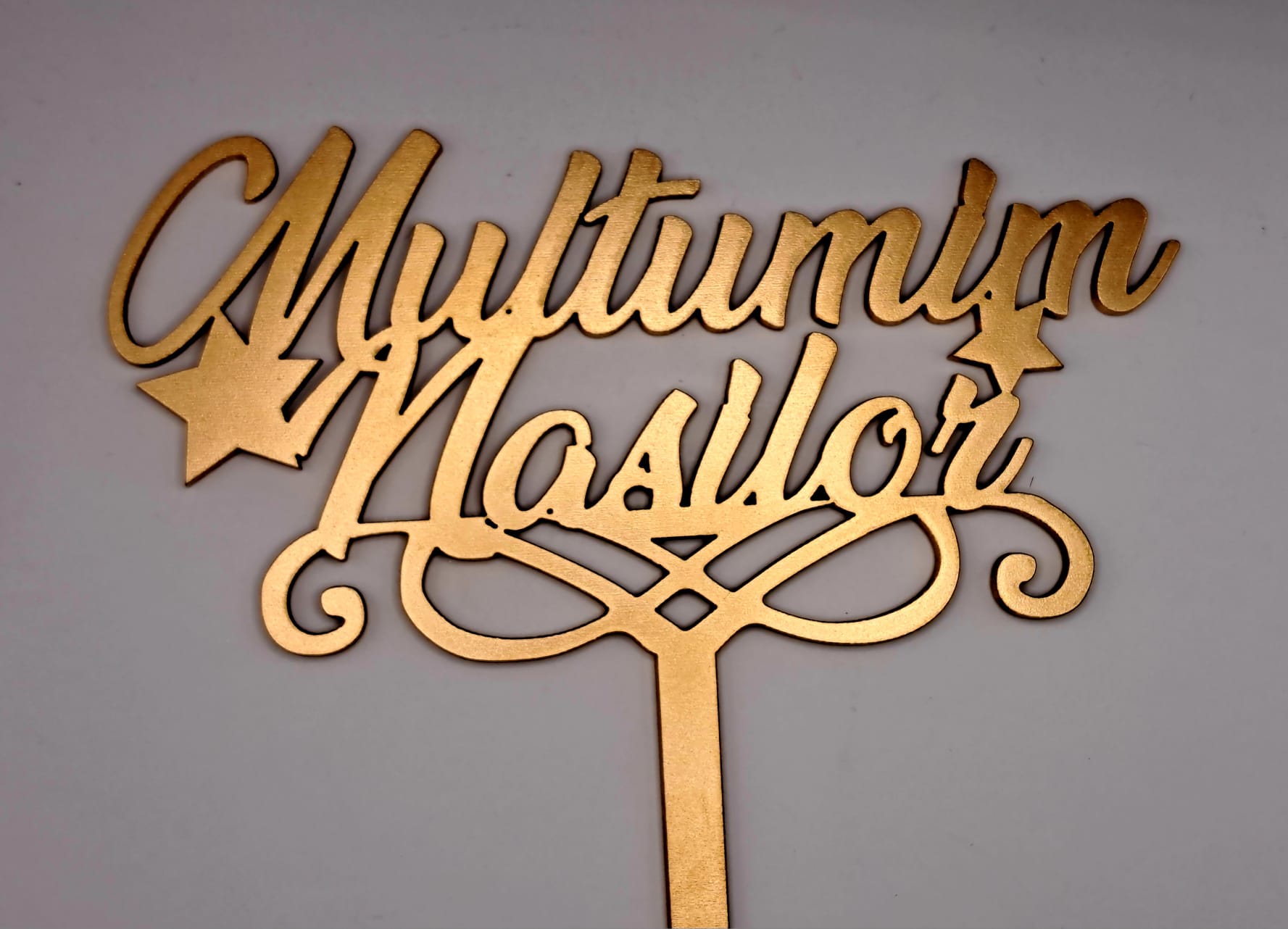 Toper Multumim nasilor , mdf, lemn