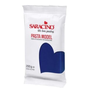 Pasta de zahar, pentru acoperire si modelaj Saracino PREMIUM,   Albastru inchis, 1 kg
