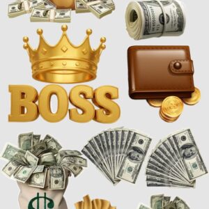 Vafe comestibile,  Boss, portofel , dolari