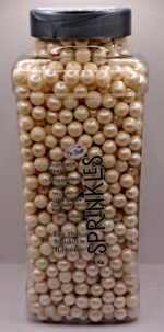 Perle comestibile, alb perlat, 8 mm, 1 Kg , Sprinkles
