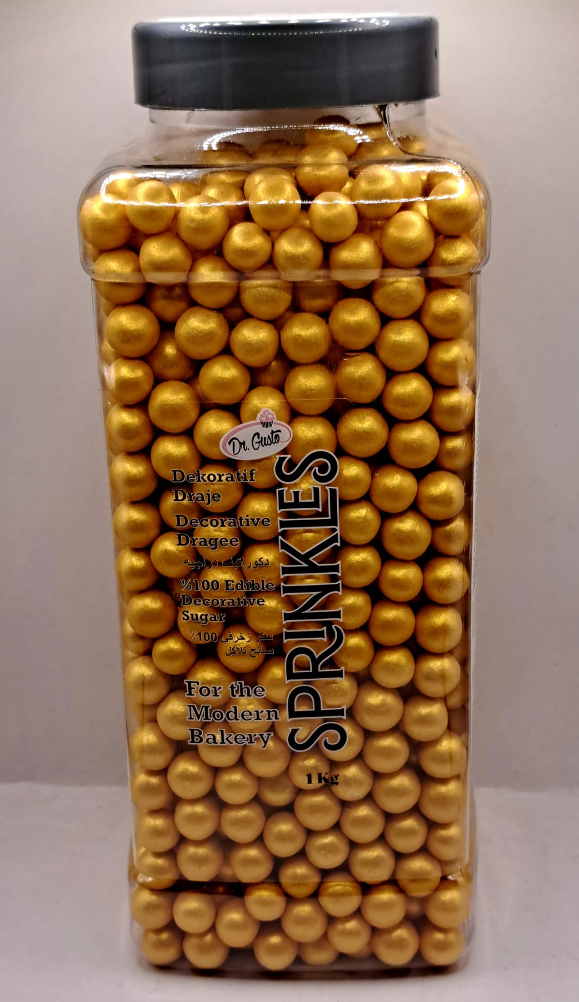 Perle comestibile,Auriu, 8 mm, 1 Kg , Sprinkles